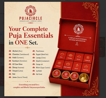 PUJA CIRCLE Satyanarayan Puja Kit with 29 Essential Items | Complete Puja Samagri Box for Satyanarayan Vrat Katha, Lakshmi Puja, Ganesh Puja & Griha Pravesh | Ready-to-Use | Premium Pack